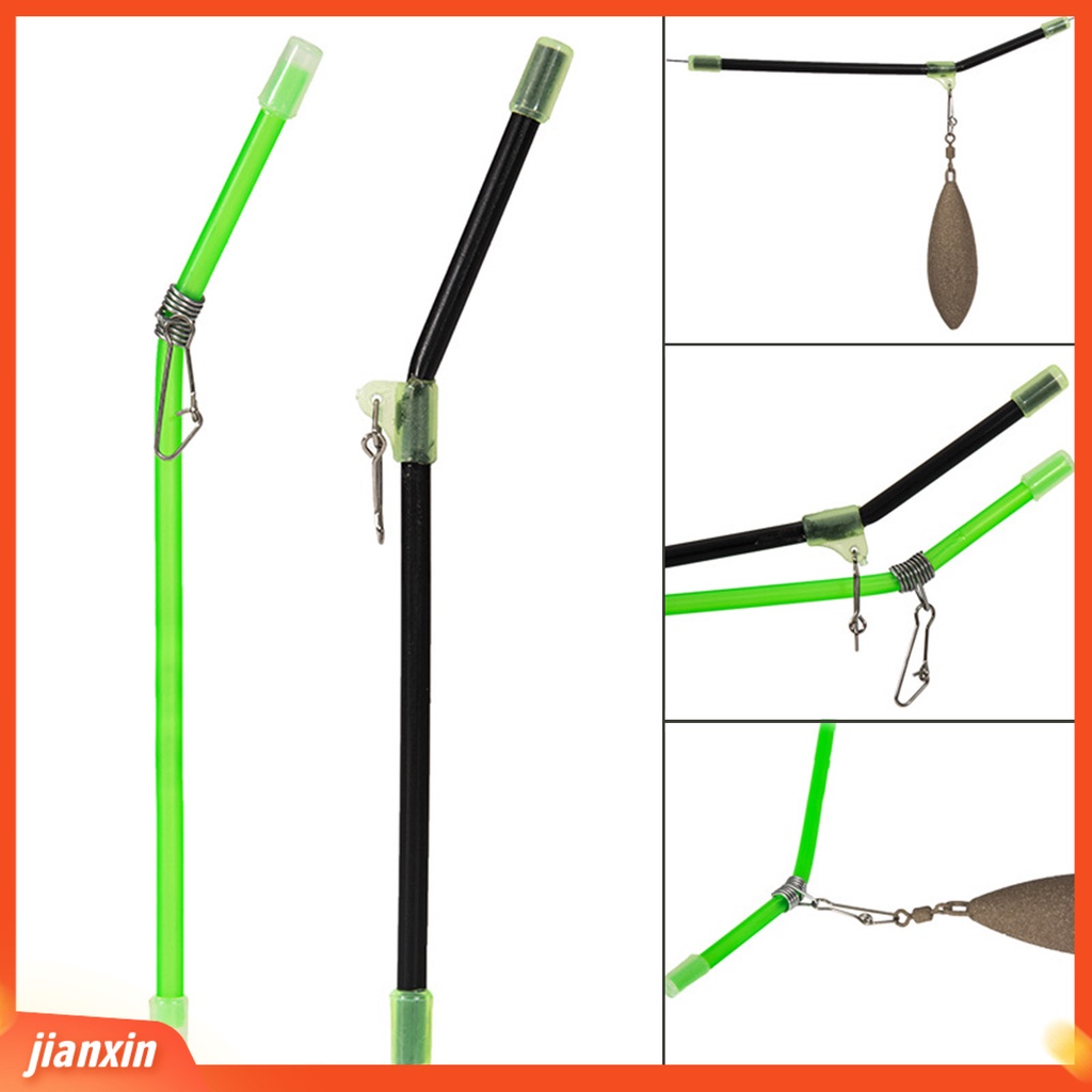 (In Stock) 20Pcs /Set Tabung Keseimbangan Memancing Solid Kuat Pin ABS Berpengait Kepala Snaps Kuat Pin Konektor Bercahaya Untuk Angling