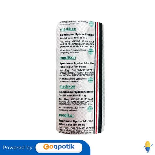 EPERISONE MEDIKON 50 MG STRIP 10 TABLET