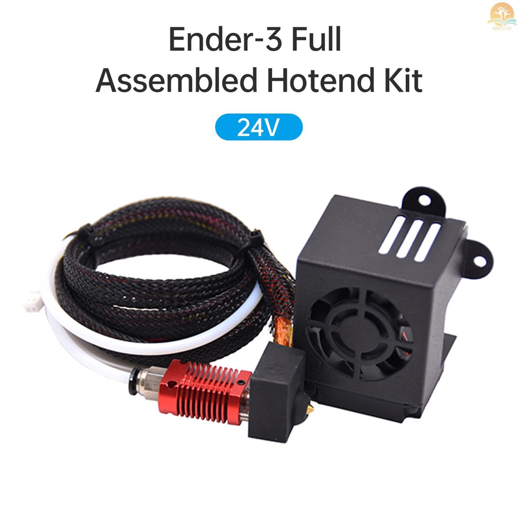In Stock Ender-3 Kit Hotend Rakitan Lengkap 24V Dengan Penutup Silikon Thermistor 1.2m Kompatibel Dengan CR-10/CR-10 S5/CR-10-S4/CR-10S/CR-10 MINI/ Ender 2/Ender-3 /Ender 3pro/Ender-3S/E