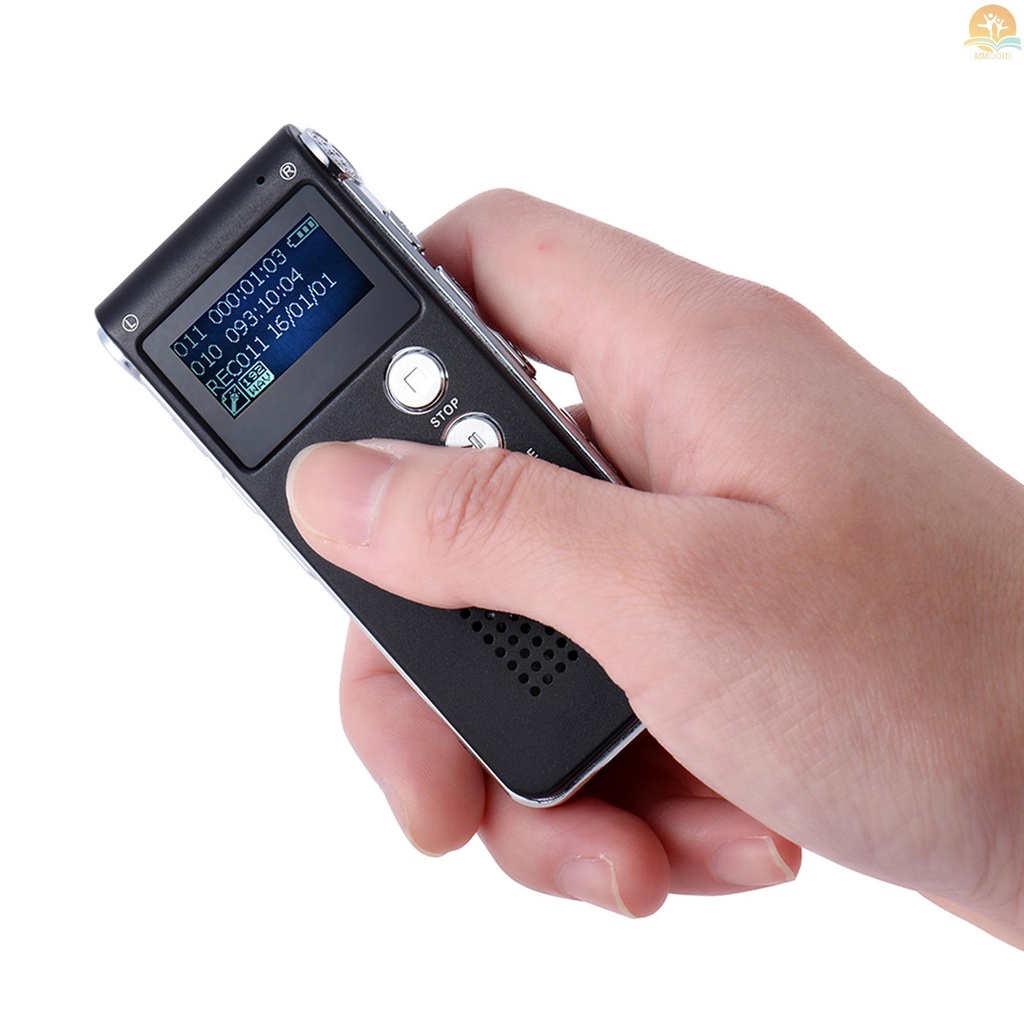 In Stock 8GB Intelligent Digital Audio Voice  Recorder Dictaphone MP3 Music Player Voice Activate VAR A-B Repeating