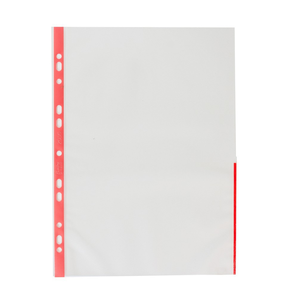 

[Artomas] Bantex Signal Pocket Antiglare 25 Sheets A4 Red 2050 09