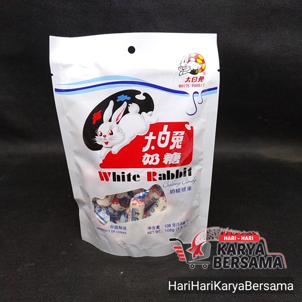 

WHITE RABBIT CREAMY CANDY POUCH MILK 108GR