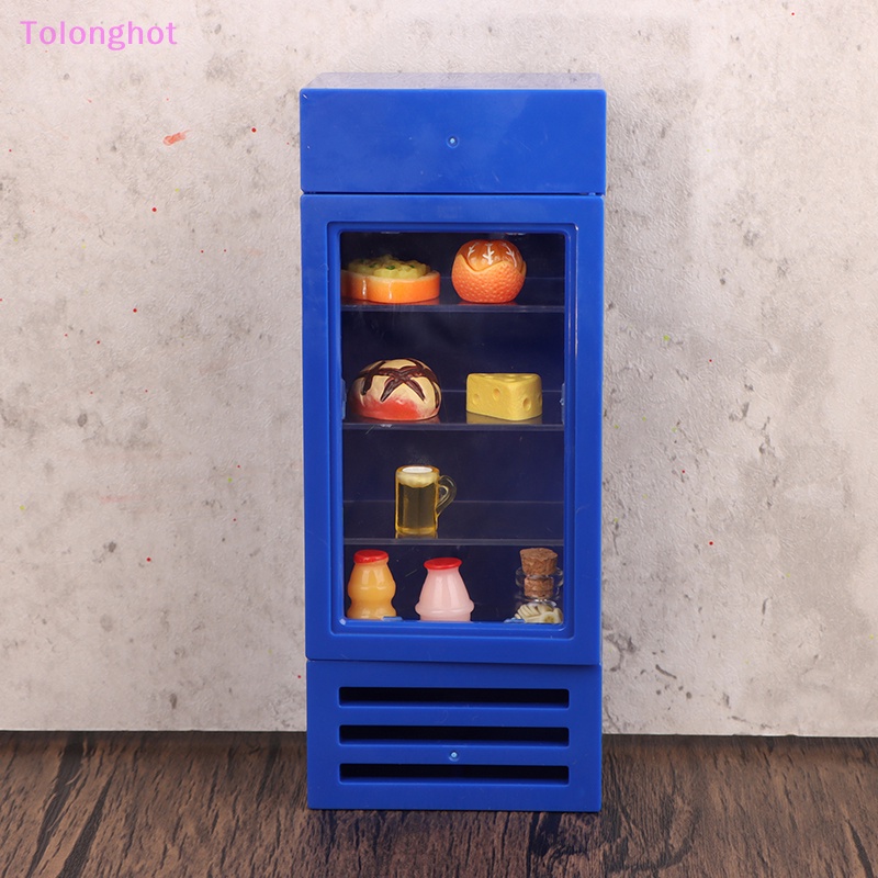 Tolonghot&gt; 1Pc 1:12 Rumah Boneka Miniatur Toko Dapur Kulkas Fridge Freezer Untuk Boneka Dekorasi Ruang Tamu Aksesoris Mainan Anak Dengan Baik