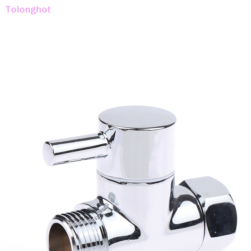 Tolonghot&gt; 2023 New Bidet Chrome T Adapter Dengan Shut-off Valve T Adapter 3 Arah7 /8&quot; 1/2&quot;3 /4&quot; Valve Untuk Sumur Kloset Toilet Genggam