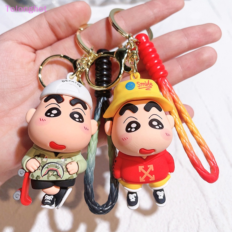 Tolonghot&gt; Crayon Shin-Chan Figure Keychain Anime PVC Gantungan Kunci Untuk Wanita Tas Liontin Kartun Karakter Lucu Aksesoris Hadiah Ulang Tahun well