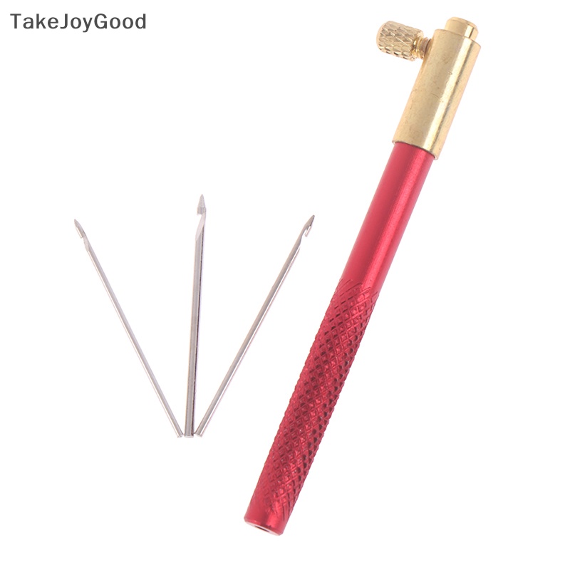 Takejoygood Bordir Tambour Crochet Hooks Alat Knitg Dengan 3s French Crochet QWP