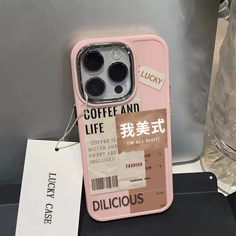 IPHONE Tombol Logam Casing Ponsel Silikon Kompatibel Untuk Iphone14 13 12 Pro Max Soft Casing Shockproof Cover Cell Precticer