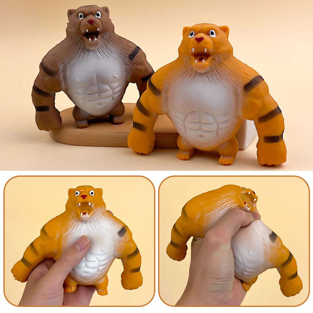 Anak Mengurangi Stress Mainan Simulasi Hewan Stress Relief Boneka Cubit Lemak Tiger Mainan Tiger Toys N0U7