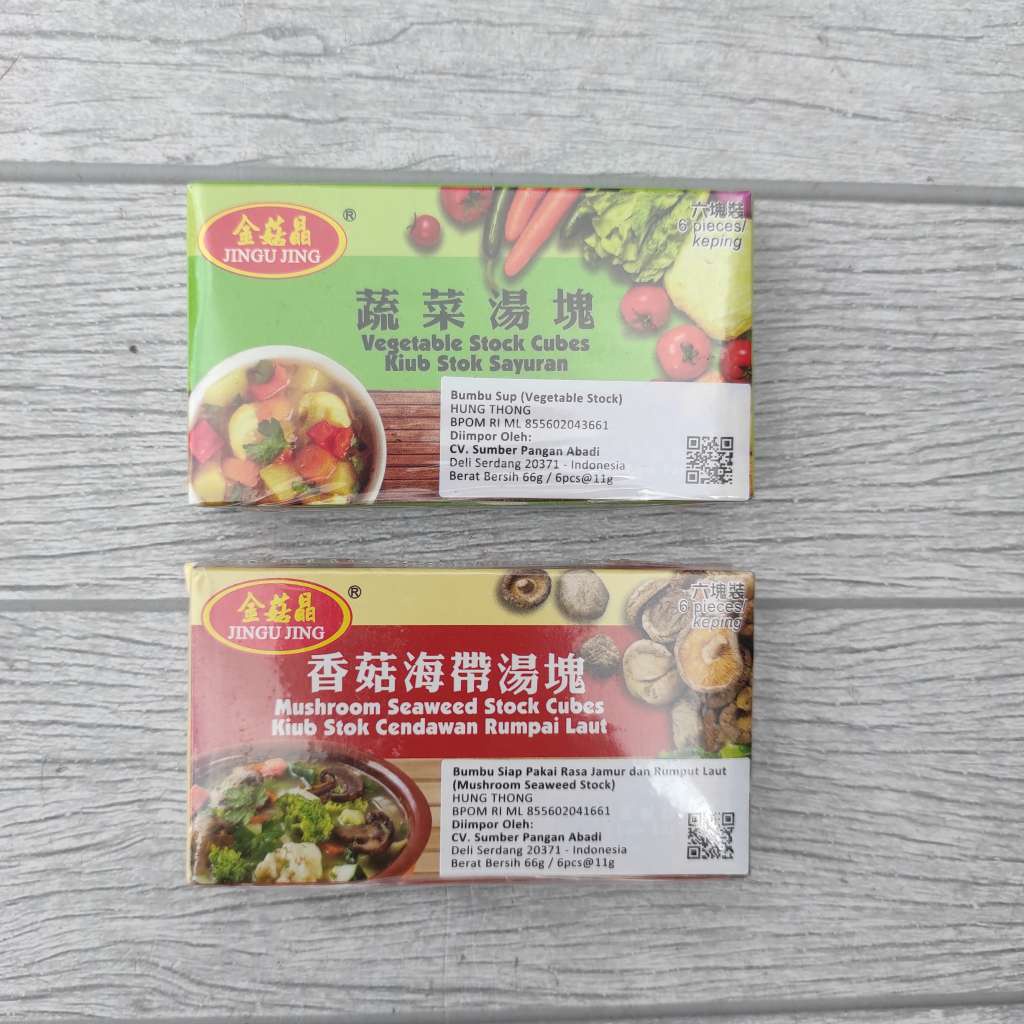 

Jingu Jing Stock Cubes 66g Kaldu Stok Kubus Vegan Perisa Vegetarian