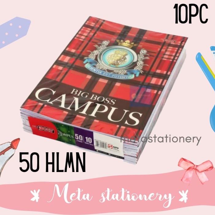 

✨BISA COD✨ -Buku Campus Big Boss Sinar Dunia 1pak isi 10pc - Big Boss