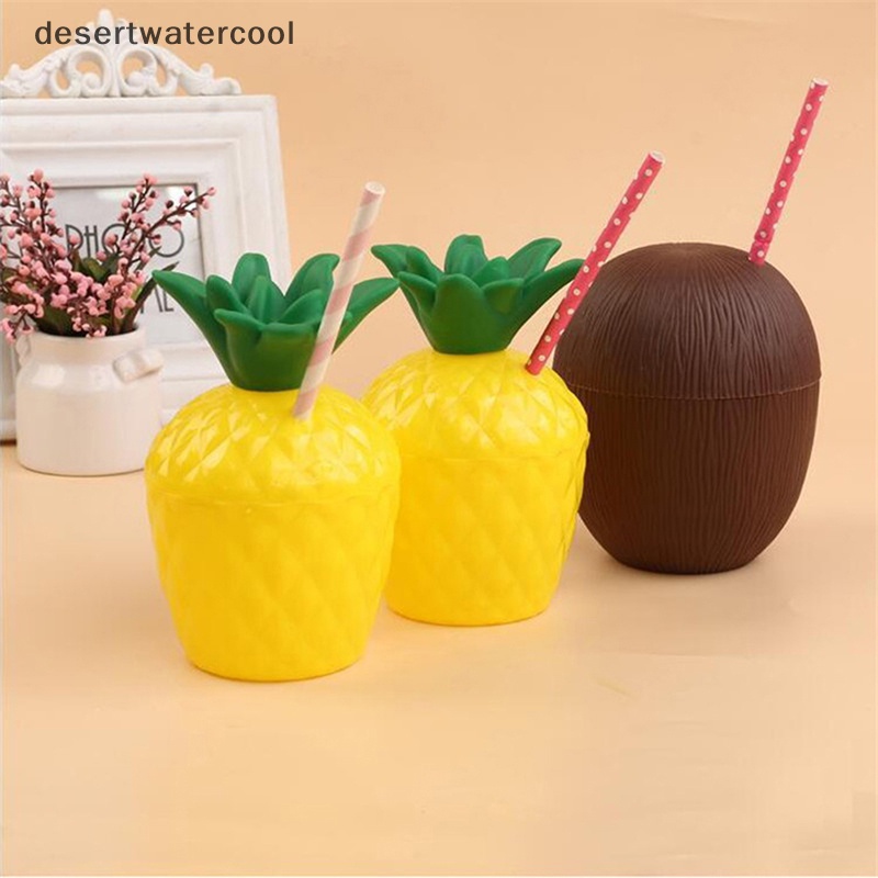 Deid Hawaii Party Pineapple Coconut Cangkir Minum Summer Hawaii Tropical Party Decor Martijn