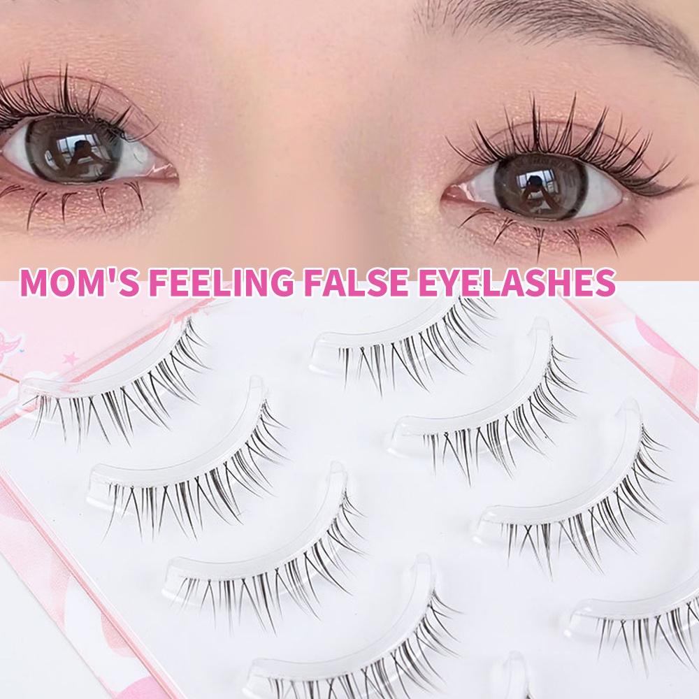 MAGEFY False Eyelash Lashes Bulu Mata Palsu Lentik Natural 3D 5 Pasang Glam Charm 1458