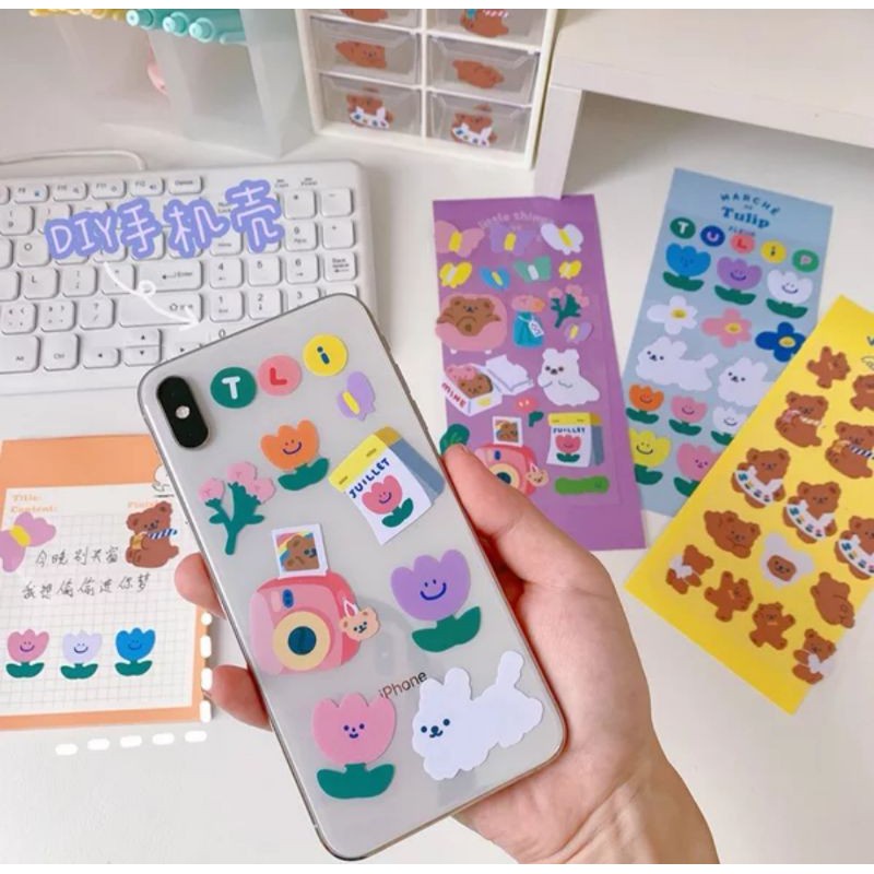 

Bear’s Jelly Drops - stiker dekorasi planner scrapbook - sticker korea lucu kreatif [thehanscorner] 3