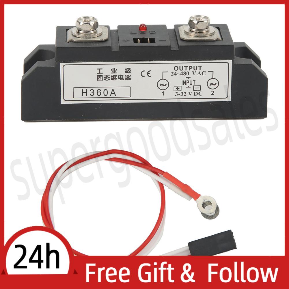 Supergoodsales State Relay Industrial SSR With  Indication 24‑480V AC Output