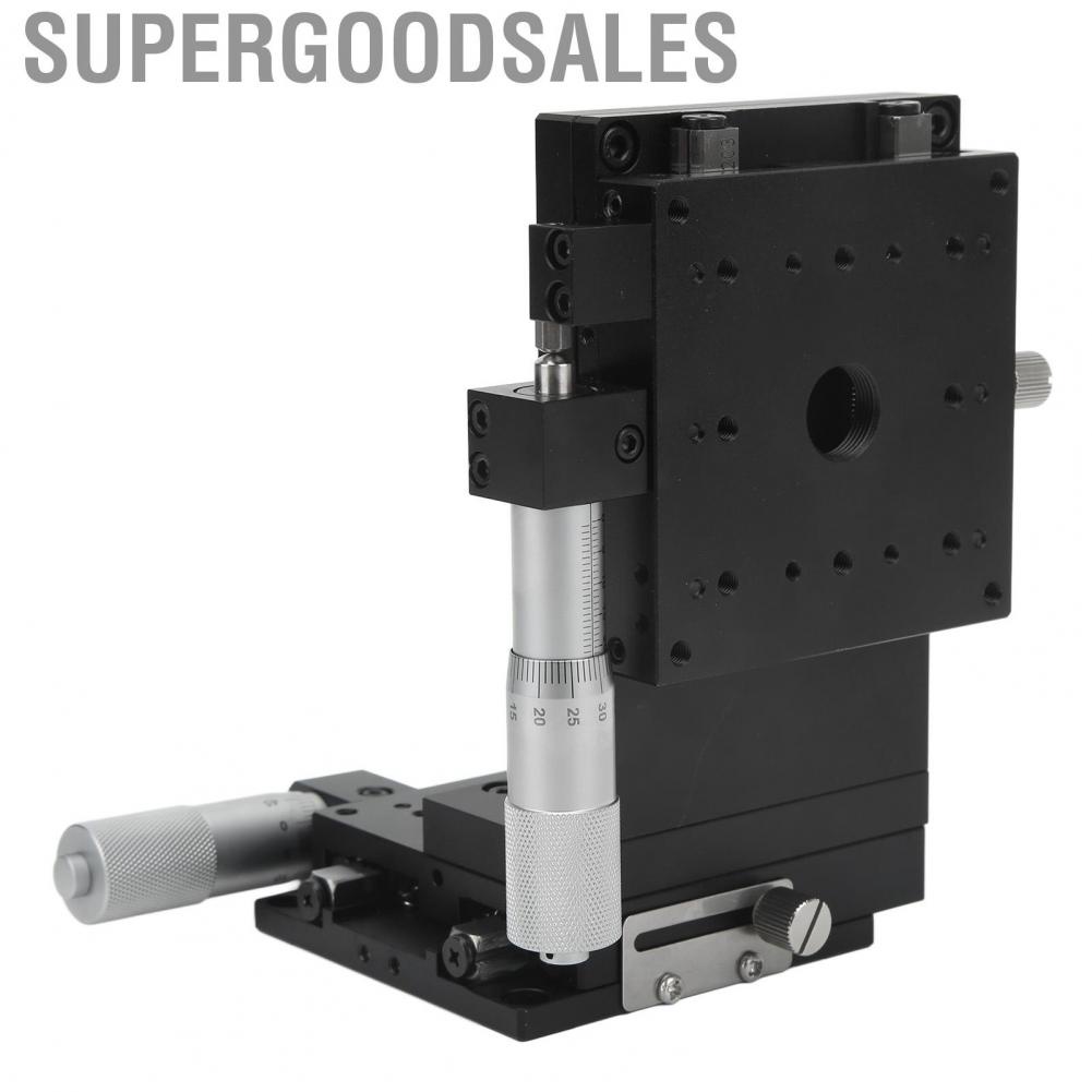 Supergoodsales Slide Table  Anodized Exterior Reliable Manual Linear Stage Aluminum Alloy for Optical Fiber Coupling Mechanical Equipment Positioning