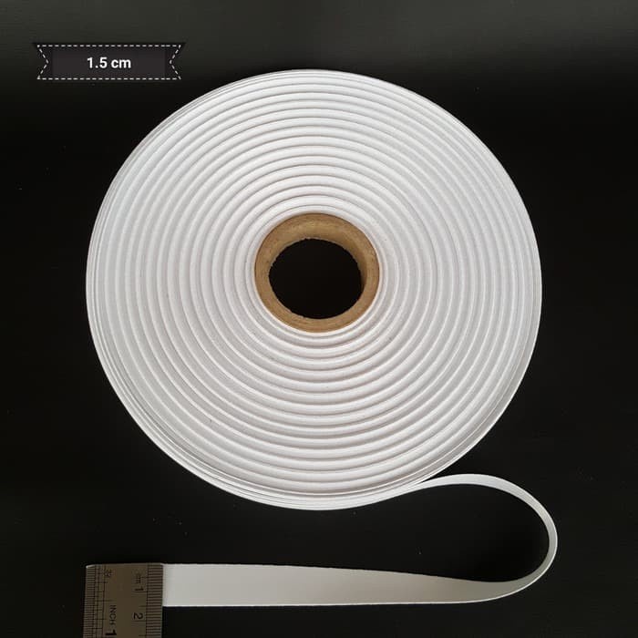 

[DD] Bahan Tali Pita Tissue Tisu Lanyard Sublim Printing Id Card Roll 1,5cm - Import
