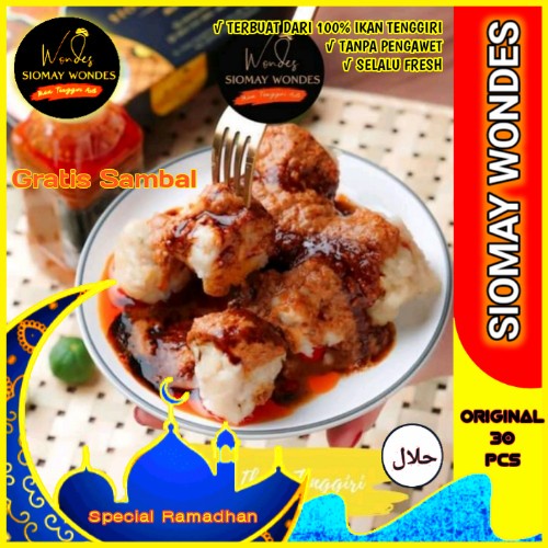 

✨Ready Stok✨ - SOMAY FROZEN IKAN TENGGIRI ASLI ISI 30 PCS | SIOMAY WONDES - polos