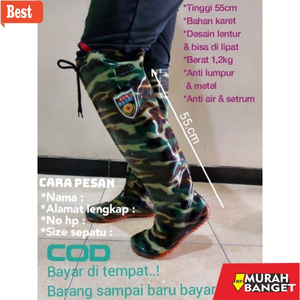 Boot pria terbaru- Sepatu Boots Sawah,Sepatu Boots ladang,Sapatu Boots Anti Air,Sepatu Boots Elastis