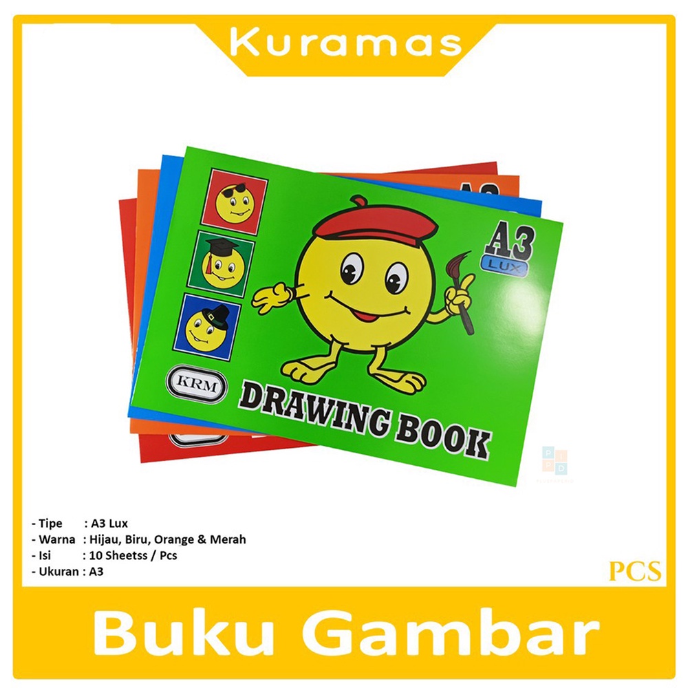 

KURAMAS Drawing Book A3 Buku Gambar - Pcs