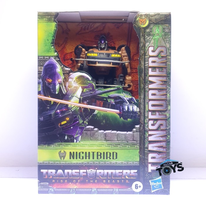 Transformers Rise of the Beasts Nightbird Deluxe Class Action Figure