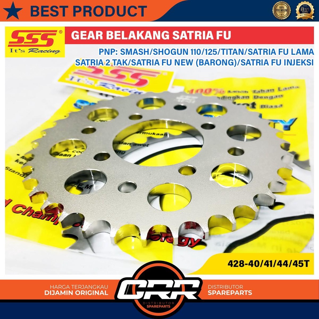 Gear Set Gir Satu Paket Gearset SSS 428 Suzuki Satria FU New Facelift FU Injeksi FU Old Barong Ukura