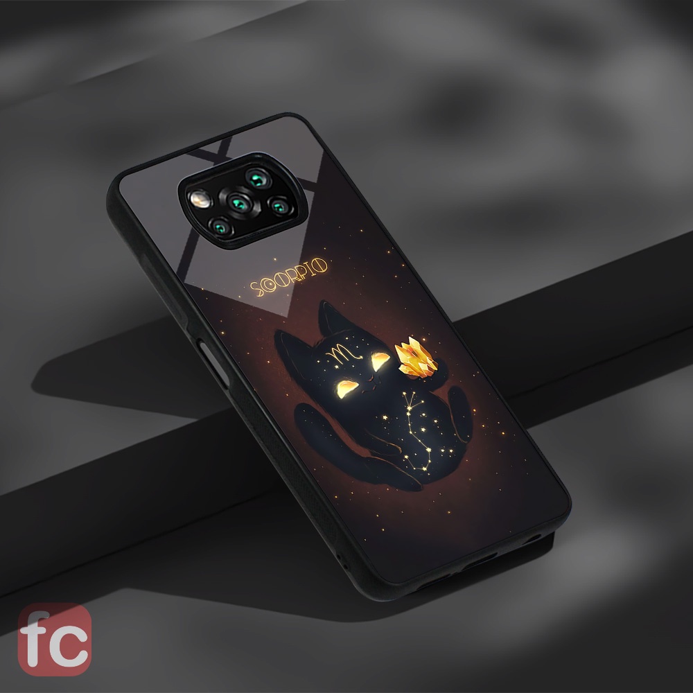 Custom case Glossy Poco X3 Pro Nfc |FR37| Poco x3 Tpu Efek Kaca Zodiak