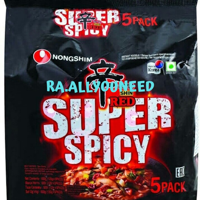 

Nongshim Shin Red Spicy - Mi Instant Rasa Pedas 120gr