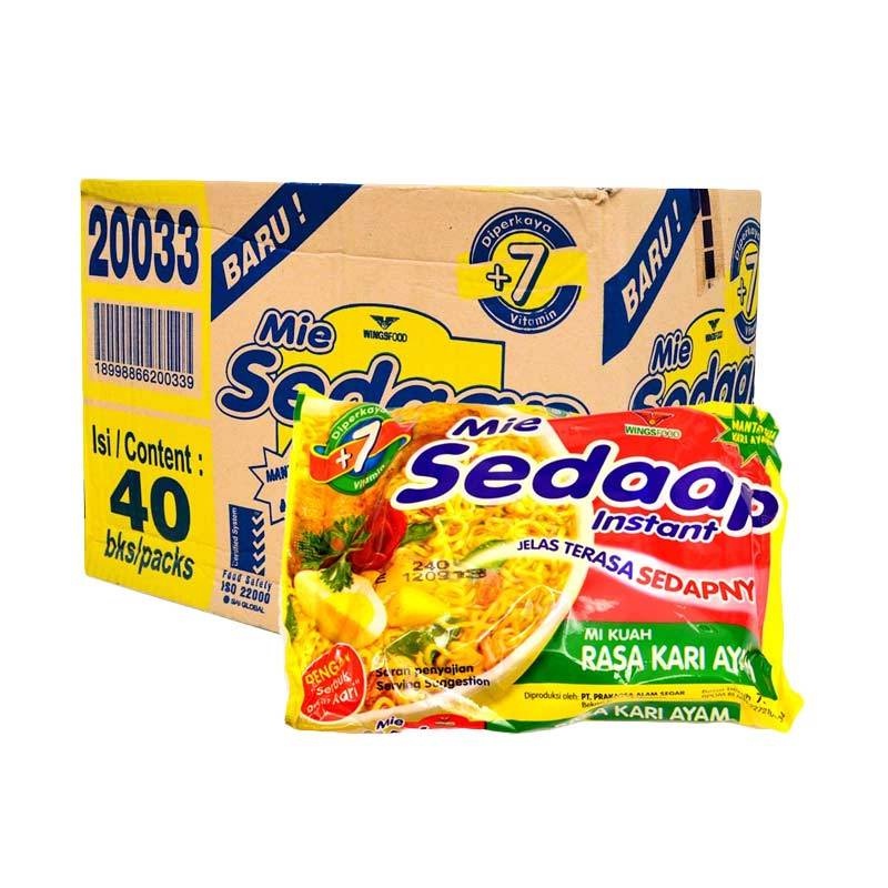 

Mie Instant Sedaap Rebus Rasa Kari Ayam - 1 dus isi 40 pcs