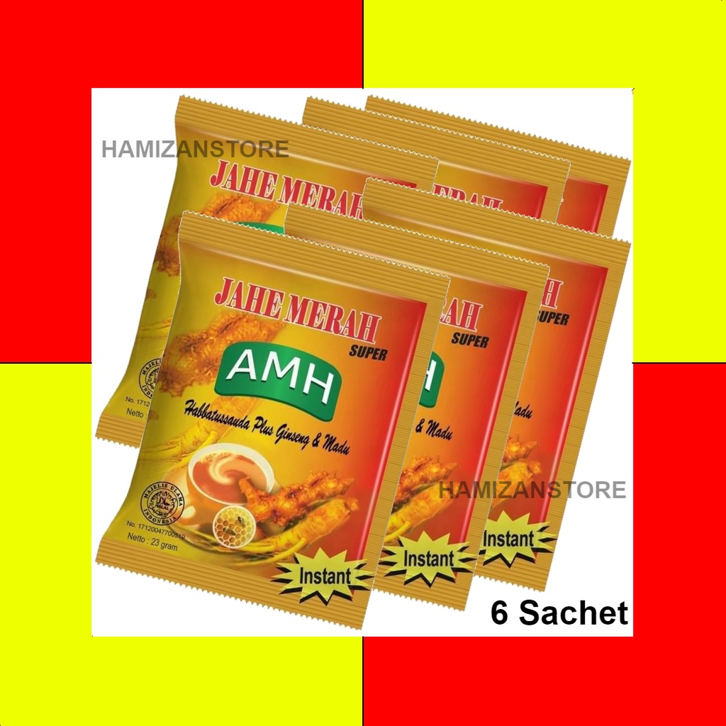 

6 Sachet JAHE MERAH AMH [HMZ]