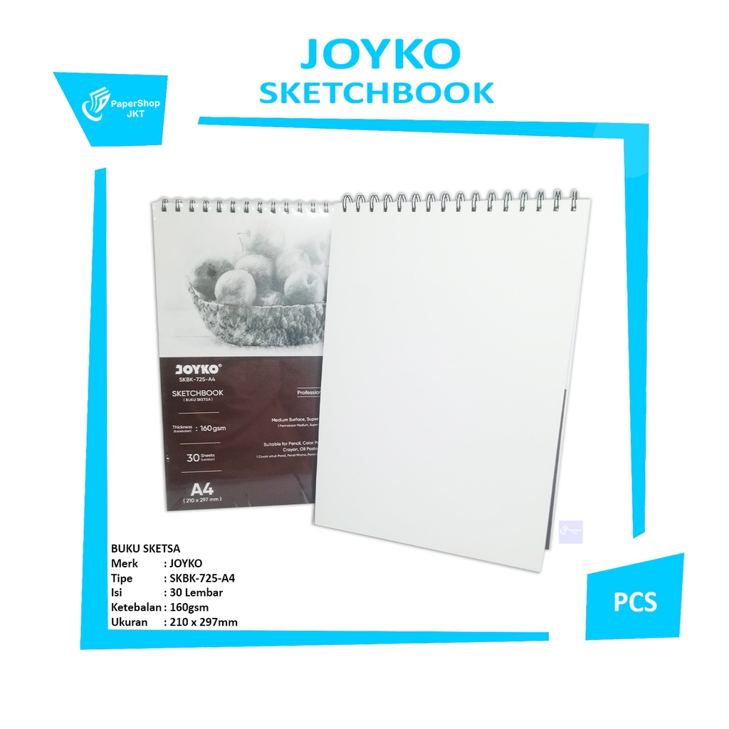 

JOYKO - Buku Sketsa Sketch Book SKBK-725-A4 - Pcs