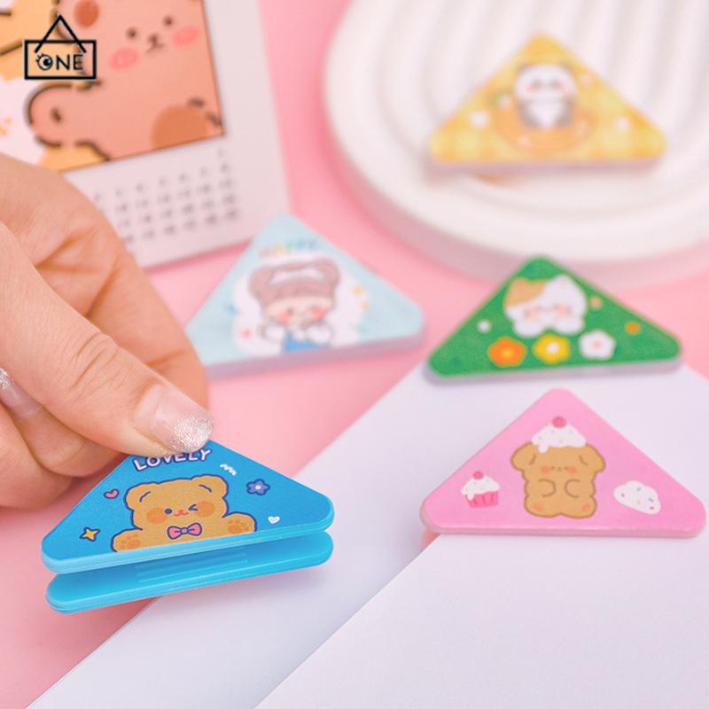 

COD❤️Klip Segitiga Kartun Lucu Klip Buku Materi Siswa Sudut Buku Alat Tulis Folder Tiket Alat Tulis-A.one