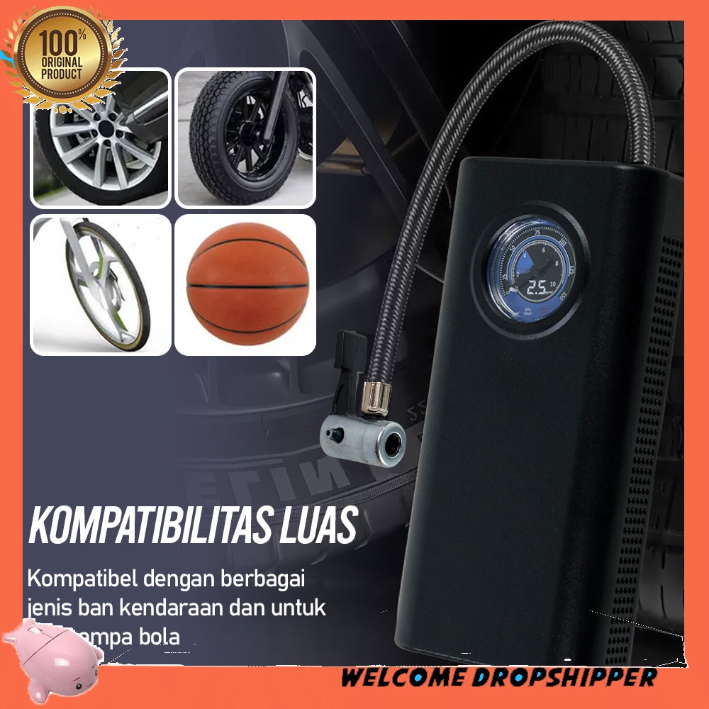 EAFC Pompa Ban Mobil Elektrik Inflator Portable 3600 mAh