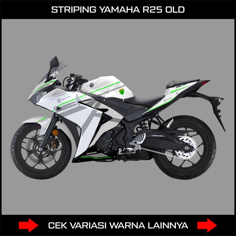 Striping Yamaha R25 Livery Trick Star / Stiker Motor Yamaha YZF R25 Old 2014 - 2017