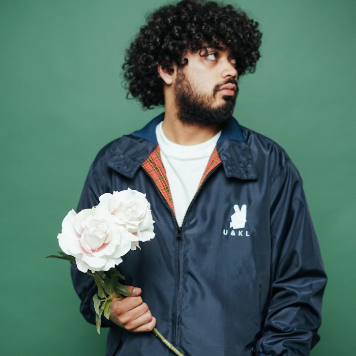 UNKL347 Jaket Pria Harrington Blue Sablon KTZ