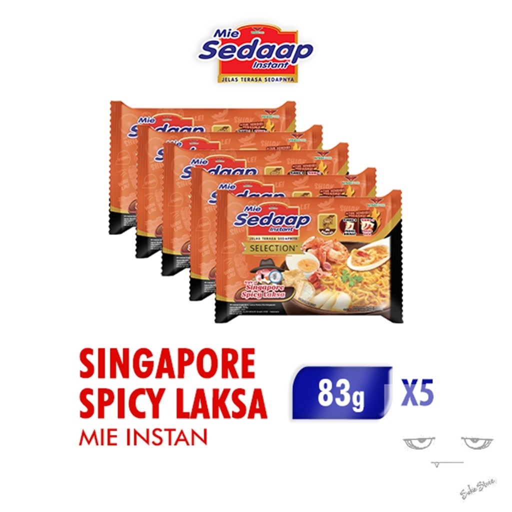 

Sedaap Mie Instan Singapore Spicy Laksa 83g x5