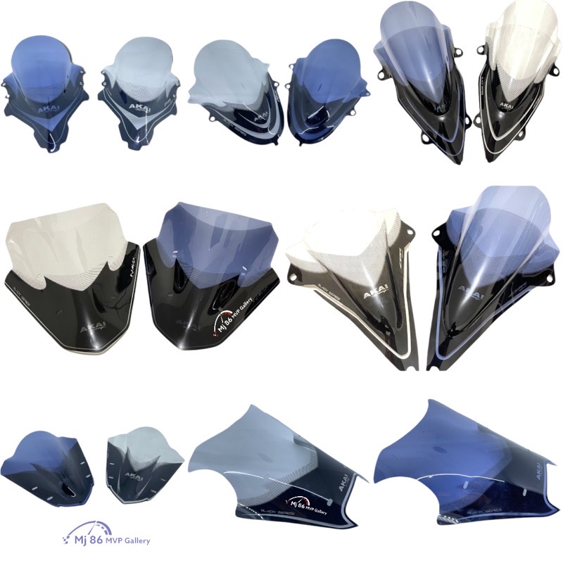 Visor Akai Black Series Nmax Aerox Cbr / Visor Aerox / Visor Nmax / Visor Cbr Facelift / Visor R15V3