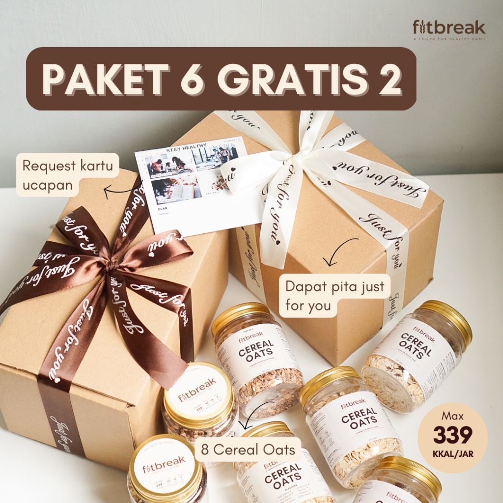 

Fitbreak Hadiah Untuk Orang Tersayang Paket 6 Gratis 2 ~ TC777