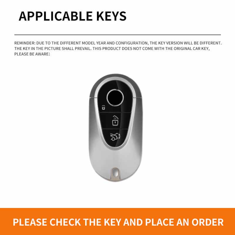[Tersedia] Untuk Mercedes Benz C S A class W206 W223 S350 C260 C300 S400 S450 S480 S500 Aksesoris Baru Kulit Sapi Mobil remote Control Kunci case