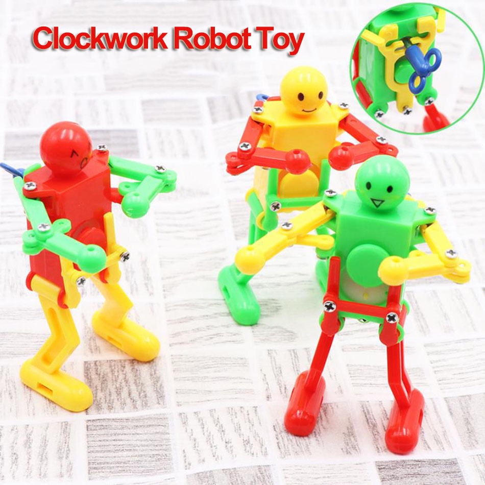 Mainan Robot Jarum Jam Lucu Wind Up Cute Dancing Robot Puzzle Latihan Anak Kemampuan Langsung Mainan