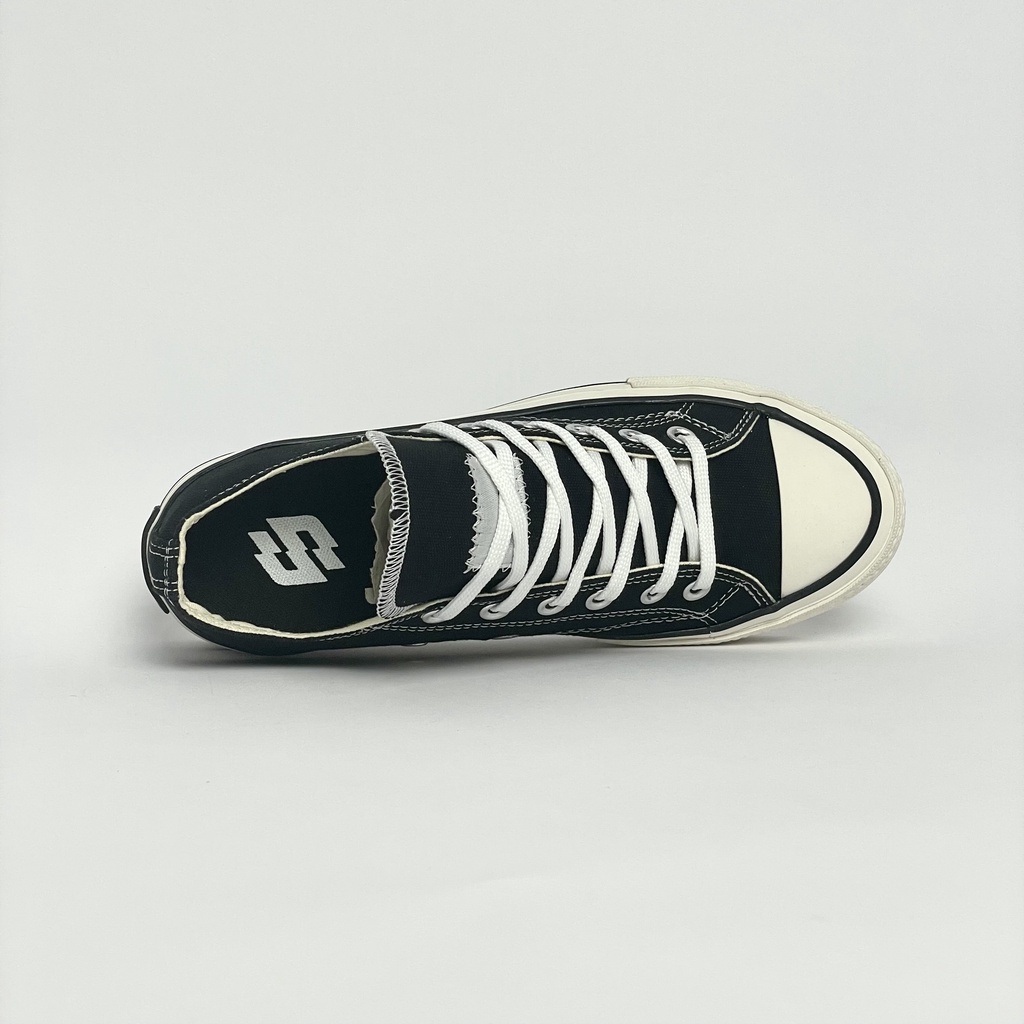 SIDSNEAKS Sepatu Pria Sneakers Storm 70s Ox Black White Original