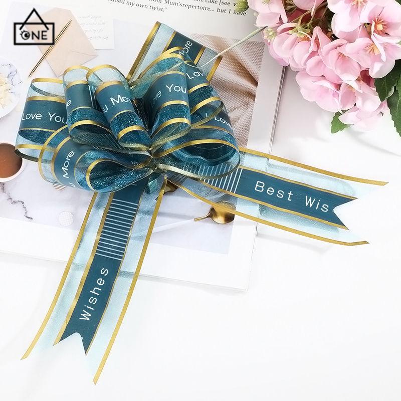 COD❤️Sutra Tarik Busur Pita Hadiah Ulang Tahun Pernikahan Festival Pesta Diy Hari Valentine Dekorasi Pernikahan-A.one