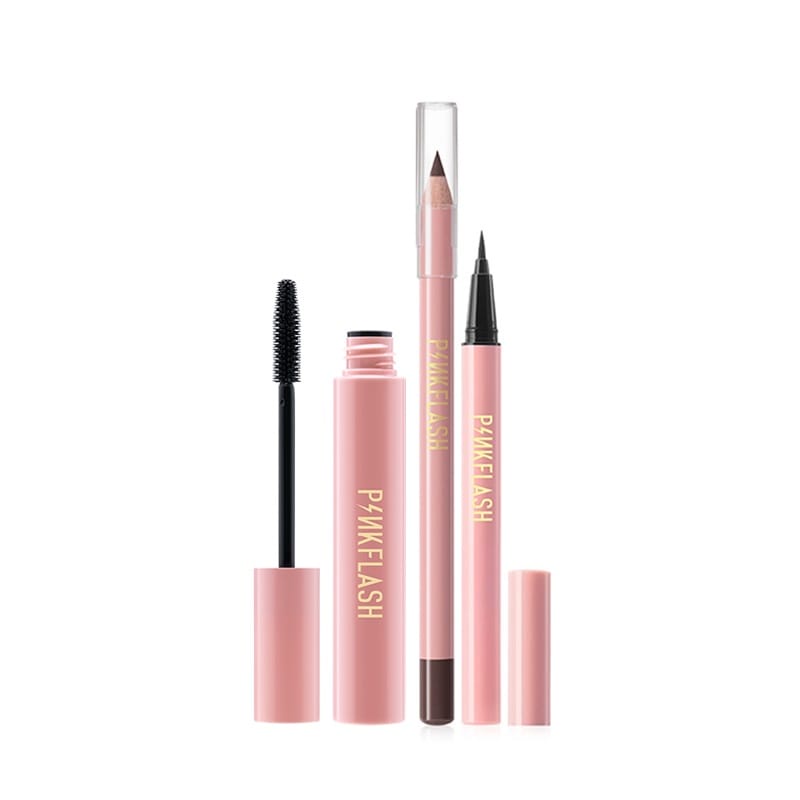 [BPOM&amp;ORI] PINKFLASH EYE MAKE UP SET LONG LASTING WATERPROOF EYELINER MASCARA EYEPENCIL