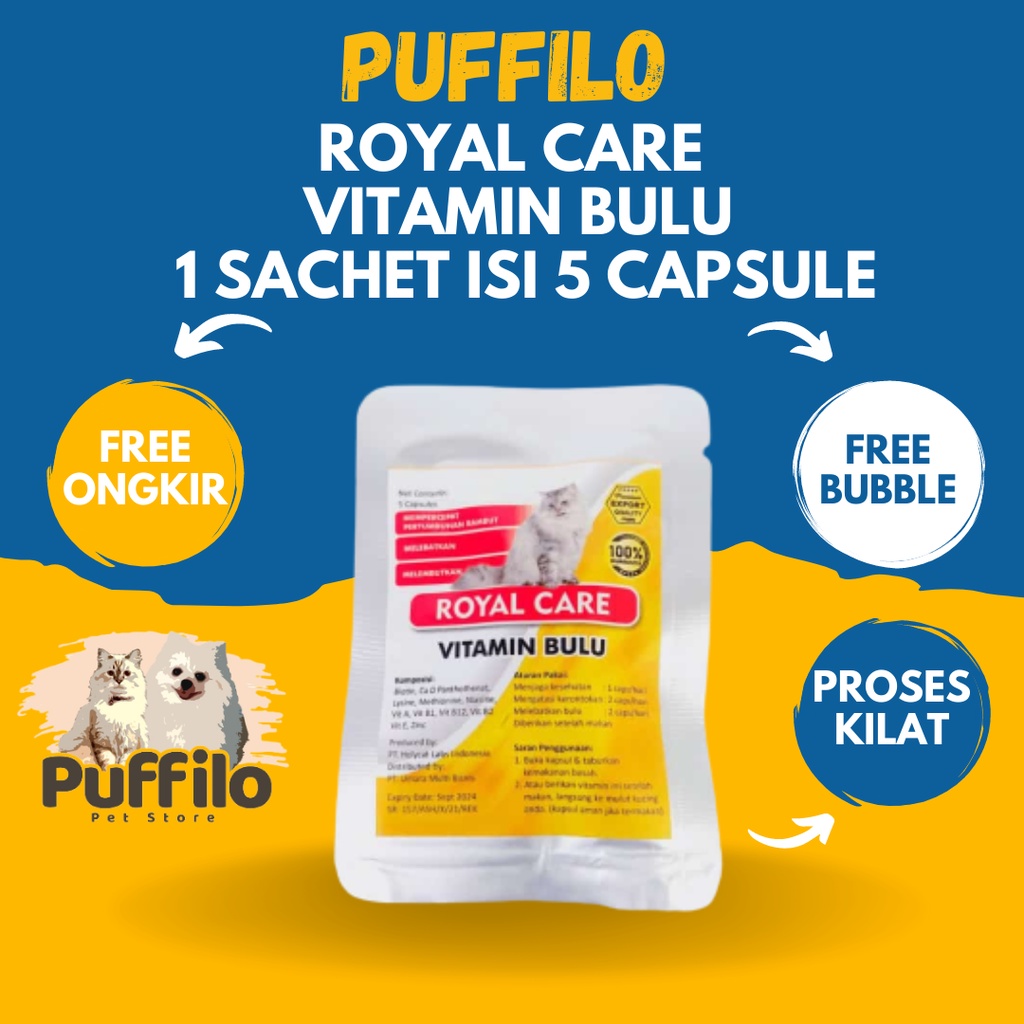 Royal Care Cat Vitamin Bulu / Imun / Gemuk Kucing