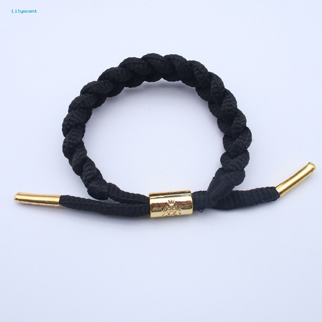 Lilyscent Aksesoris Fashion Anyaman Gelang Untuk Pesta Adjustable Braided Reflektif Gelang Motif Singa