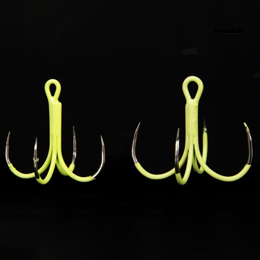 Cnn-5pcs/kotak Kait Ikan Bercahaya Mini Baja Karbon Tinggi Cakar Empat Fish Jig Hook Fishing Tackle