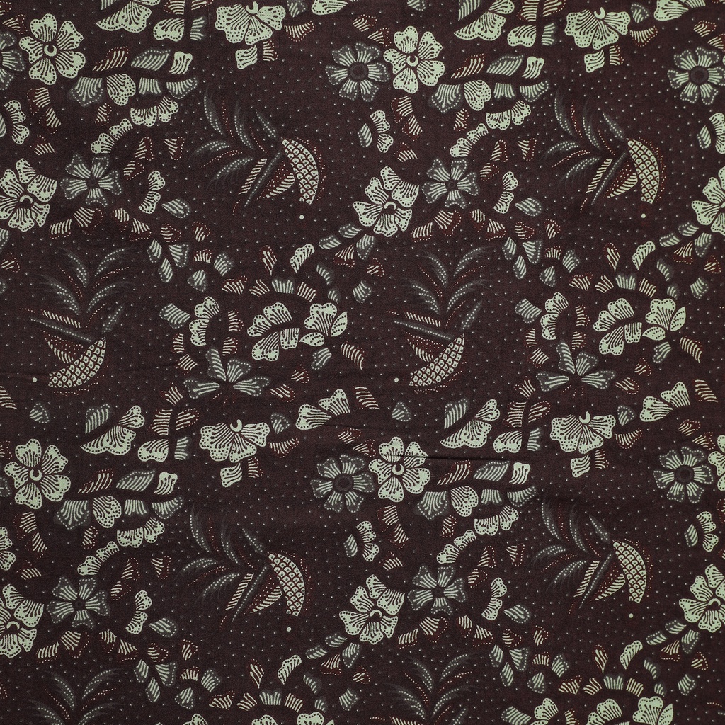 SYAL BATIK SCARFT Premium Motif Burung Gelatik Warna Hitam 723340 Cap 72
