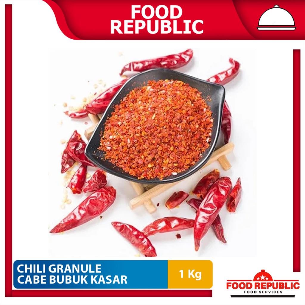 Chili Granule 1 KG / Cabe Bubuk Kasar / Cabe Granules Import Halal