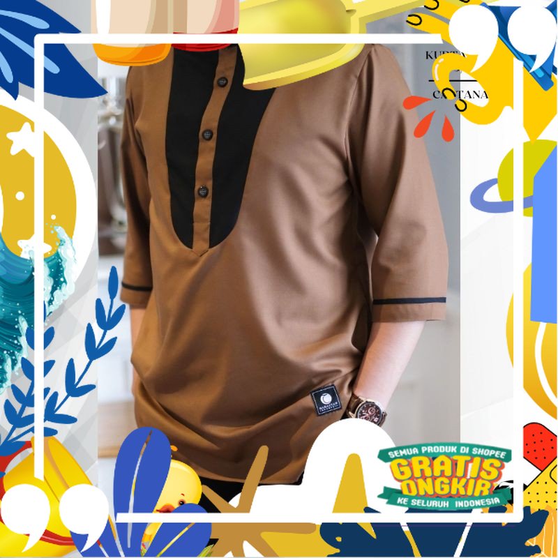 Kurta Mentawai Habasyah/ Pink Coklat Maron khaki ungu