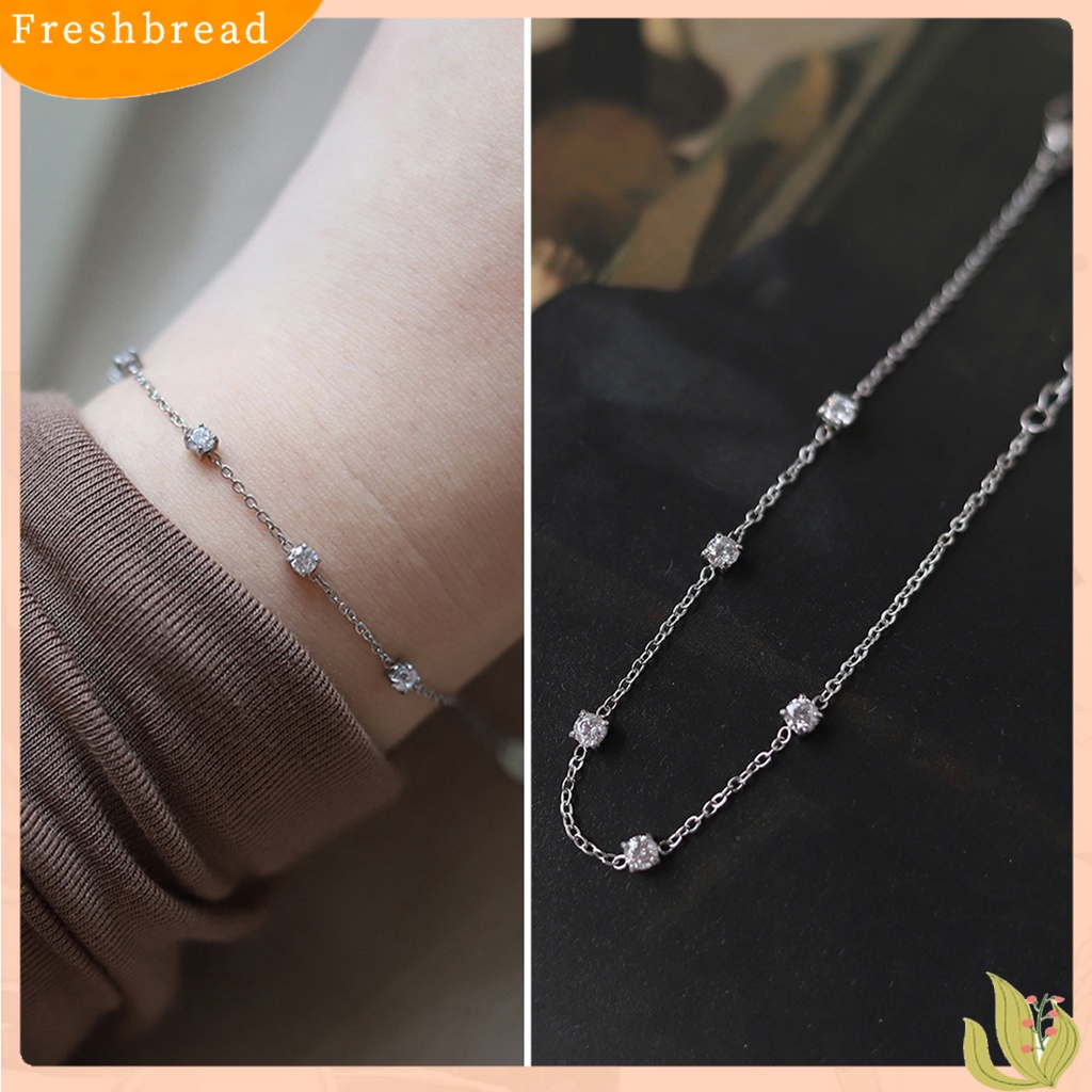< Freshbread > Charms Bracelet Electroplating Five Star Charms Adjustable Light Mewah Hias Dekorasi Tidak Alergi Elegan Gelang Rantai Stainless Wanita Aksesori