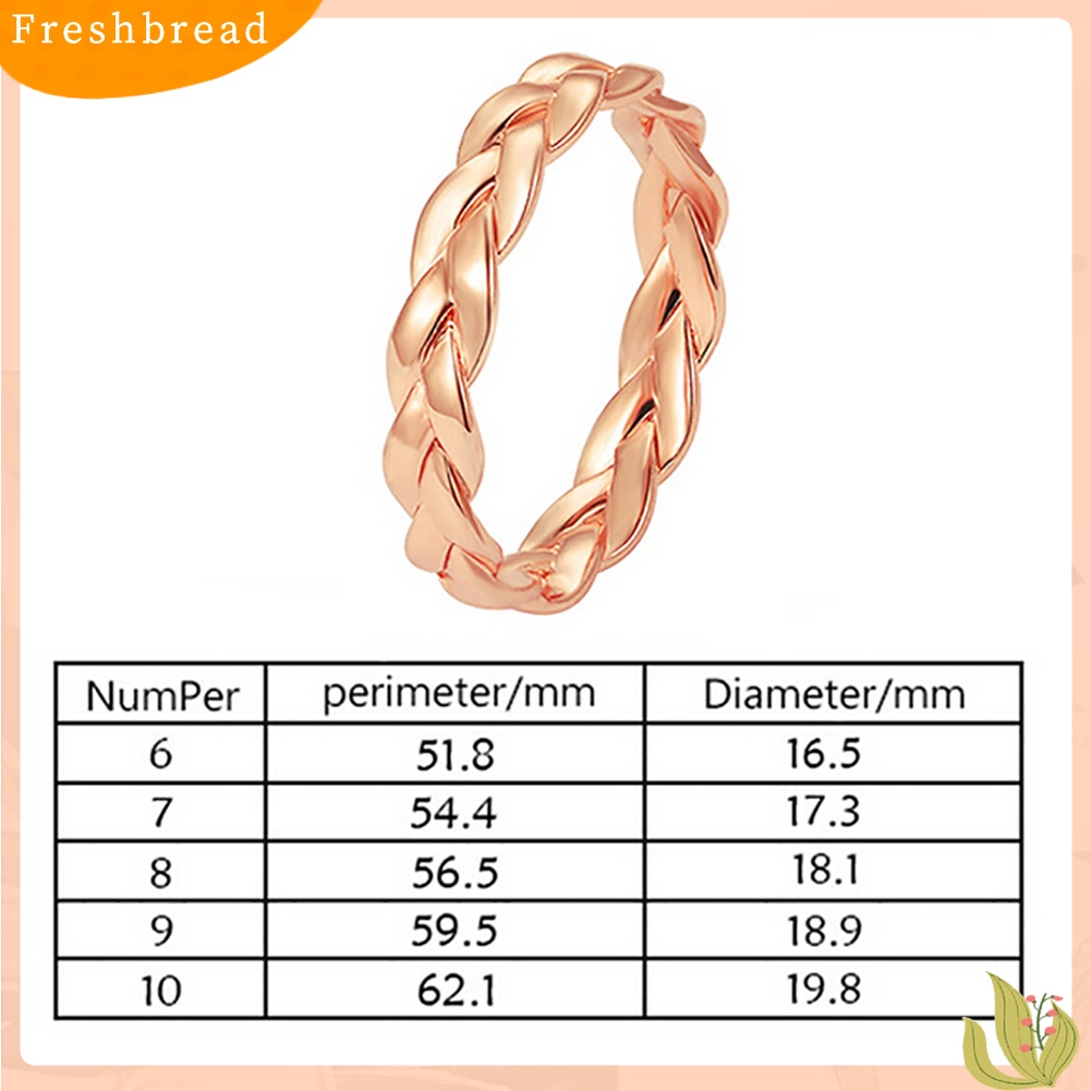 &lt; Freshbread &gt; Vintage Wanita Memutar Berliku Sederhana Band Cincin Jari Perhiasan Malam Pesta Hadiah